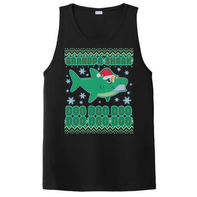 Christmas Grandpa Shark Doo Doo Doo PosiCharge Competitor Tank