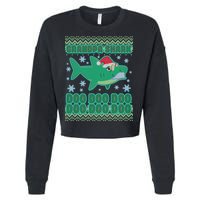 Christmas Grandpa Shark Doo Doo Doo Cropped Pullover Crew
