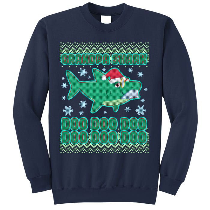 Christmas Grandpa Shark Doo Doo Doo Sweatshirt