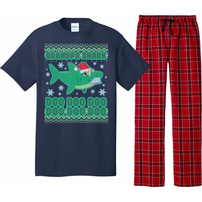 Christmas Grandpa Shark Doo Doo Doo Pajama Set