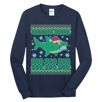Christmas Grandpa Shark Doo Doo Doo Tall Long Sleeve T-Shirt