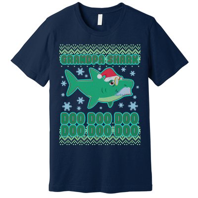 Christmas Grandpa Shark Doo Doo Doo Premium T-Shirt