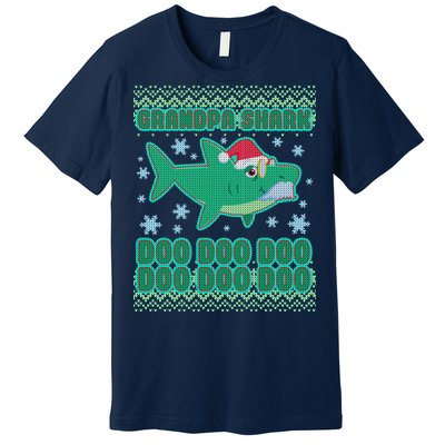 Christmas Grandpa Shark Doo Doo Doo Premium T-Shirt