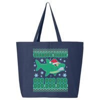 Christmas Grandpa Shark Doo Doo Doo 25L Jumbo Tote