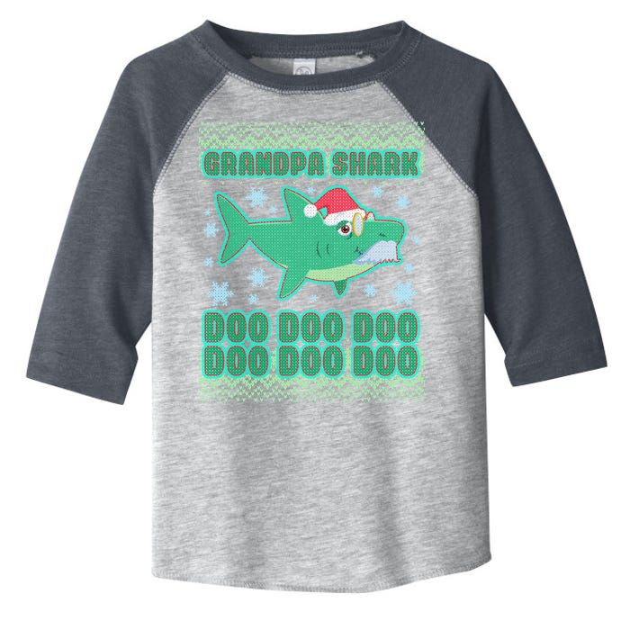 Christmas Grandpa Shark Doo Doo Doo Toddler Fine Jersey T-Shirt