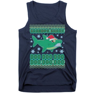 Christmas Grandpa Shark Doo Doo Doo Tank Top