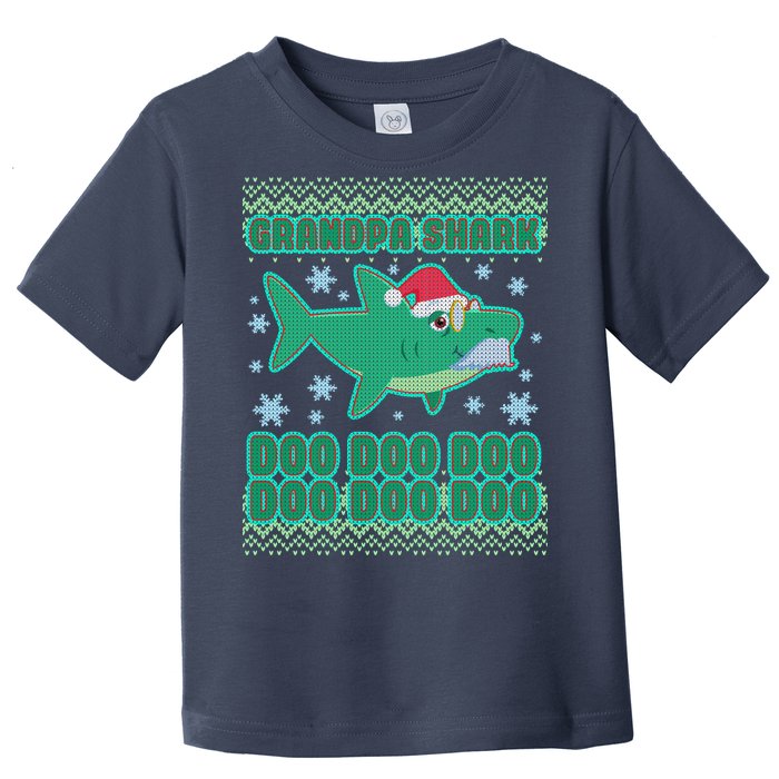 Christmas Grandpa Shark Doo Doo Doo Toddler T-Shirt