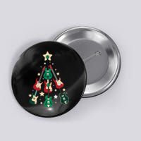 Christmas Guitar Tree  Button