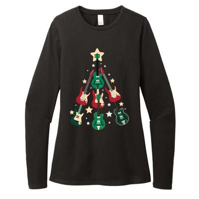 Christmas Guitar Tree  Womens CVC Long Sleeve Shirt