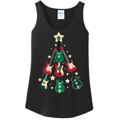 Christmas Guitar Tree  Ladies Essential Tank