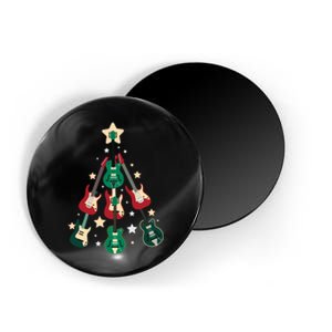 Christmas Guitar Tree  Magnet