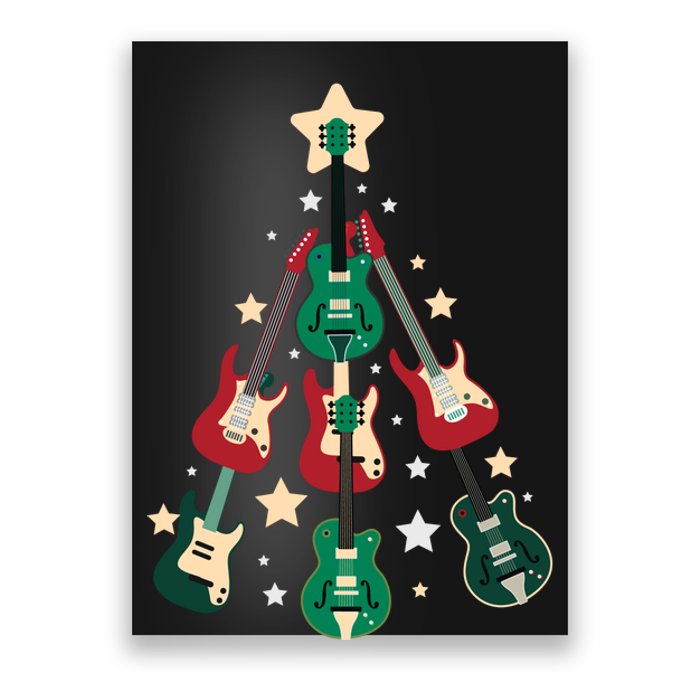 Christmas Guitar Tree  Poster