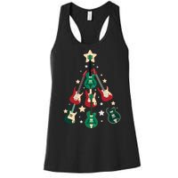 Christmas Guitar Tree  Women's Racerback Tank