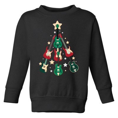 Christmas Guitar Tree  Toddler Sweatshirt