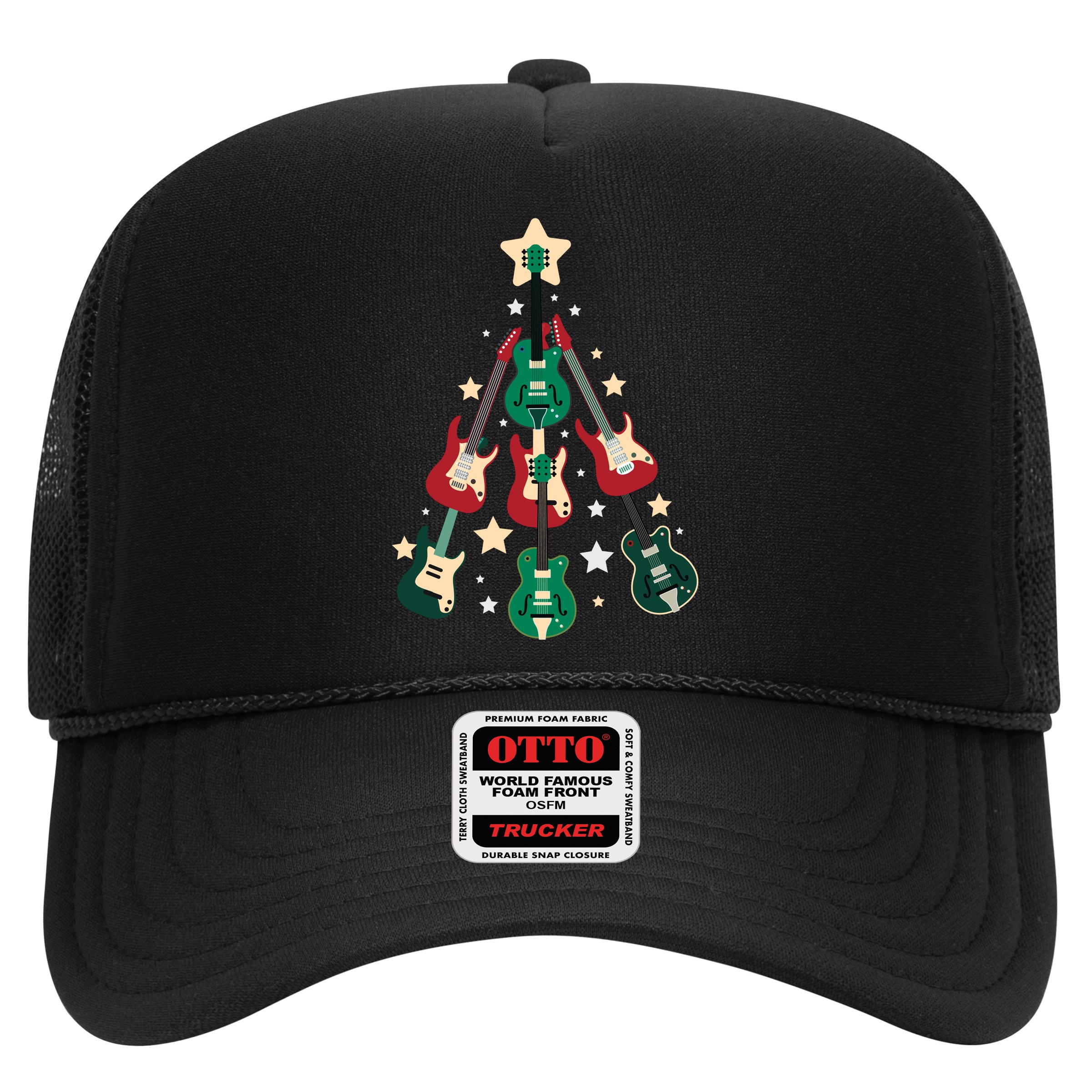 Christmas Guitar Tree  Hat