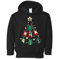 Christmas Guitar Tree  Toddler Hoodie