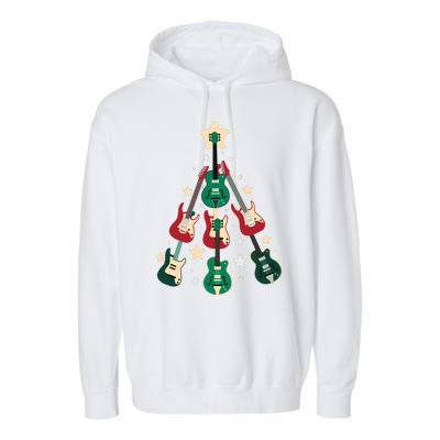 Christmas Guitar Tree  Garment-Dyed Fleece Hoodie