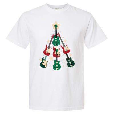 Christmas Guitar Tree  Garment-Dyed Heavyweight T-Shirt