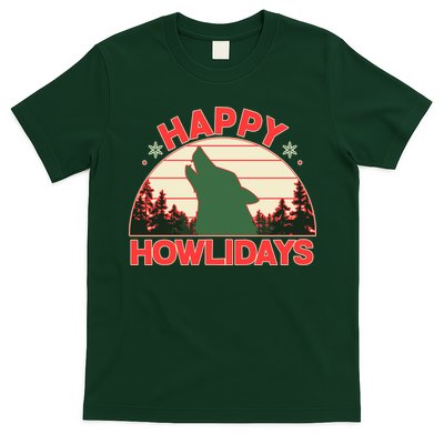 Christmas Happy Howlidays Vintage Howling Wolf T-Shirt