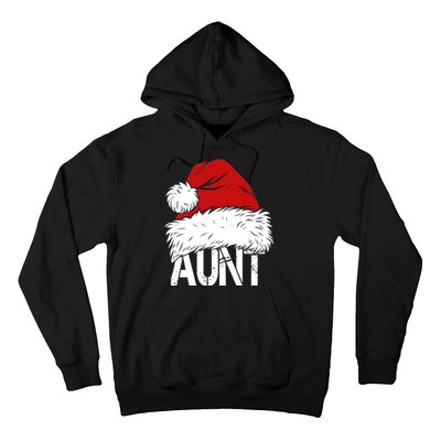 Christmas Hat Santa Aunt Hoodie