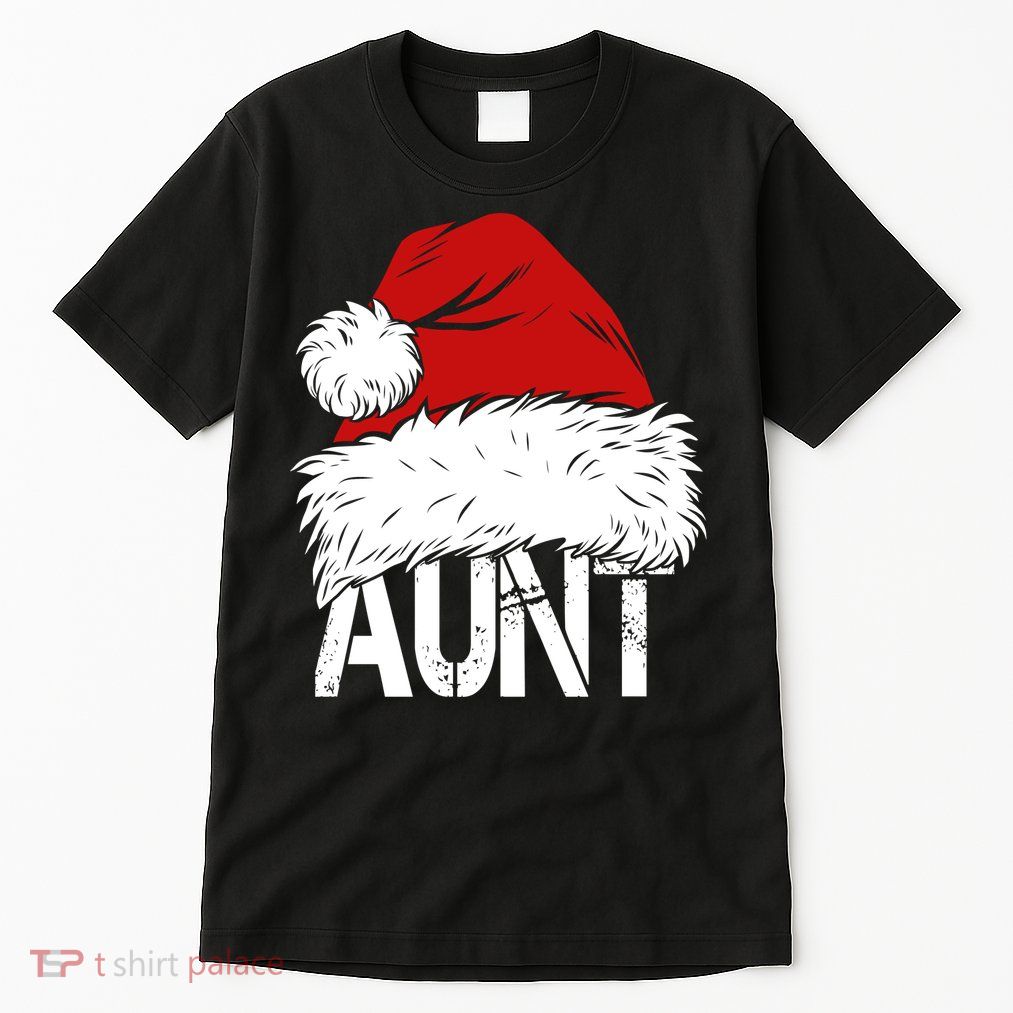 Christmas Hat Santa Aunt Tall T-Shirt