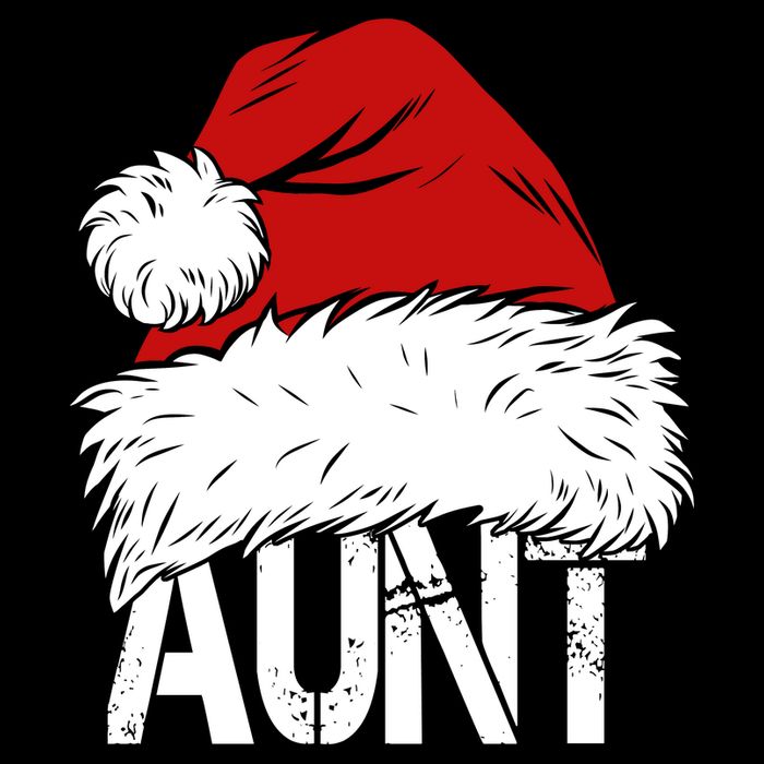 Christmas Hat Santa Aunt Backpack