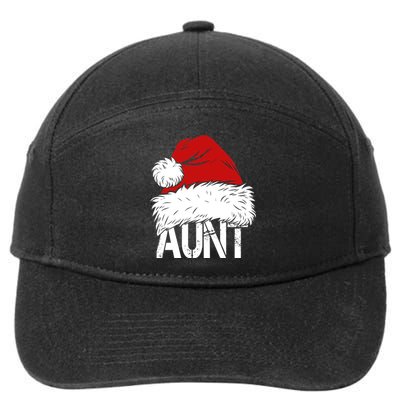 Christmas Hat Santa Aunt 7-Panel Snapback Hat