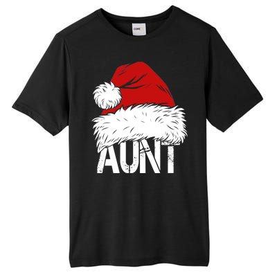 Christmas Hat Santa Aunt Tall Fusion ChromaSoft Performance T-Shirt