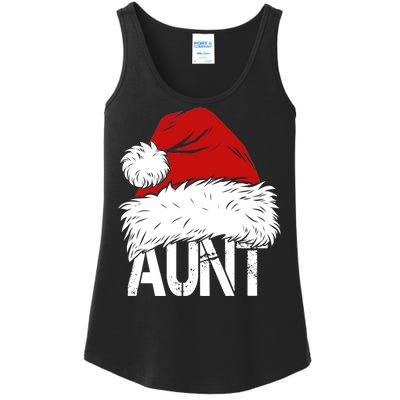 Christmas Hat Santa Aunt Ladies Essential Tank