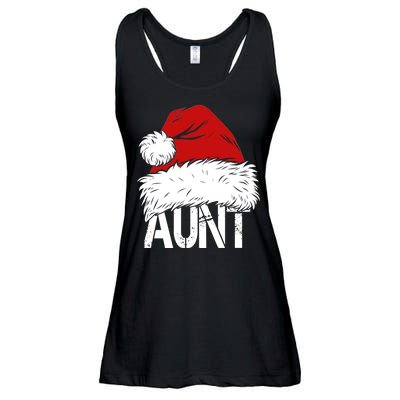 Christmas Hat Santa Aunt Ladies Essential Flowy Tank