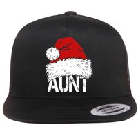 Christmas Hat Santa Aunt Flat Bill Trucker Hat