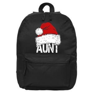 Christmas Hat Santa Aunt 16 in Basic Backpack