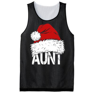 Christmas Hat Santa Aunt Mesh Reversible Basketball Jersey Tank