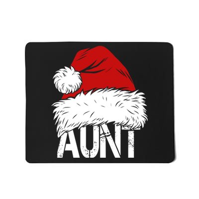 Christmas Hat Santa Aunt Mousepad