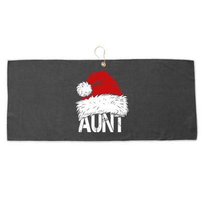 Christmas Hat Santa Aunt Large Microfiber Waffle Golf Towel