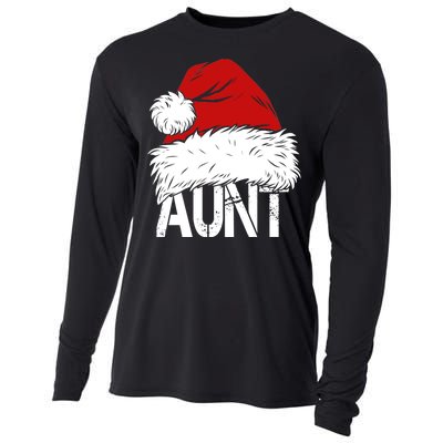 Christmas Hat Santa Aunt Cooling Performance Long Sleeve Crew