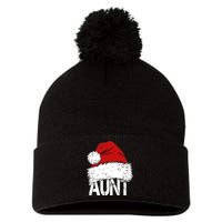 Christmas Hat Santa Aunt Pom Pom 12in Knit Beanie