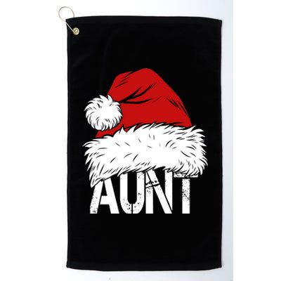 Christmas Hat Santa Aunt Platinum Collection Golf Towel