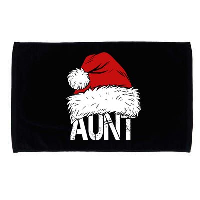 Christmas Hat Santa Aunt Microfiber Hand Towel