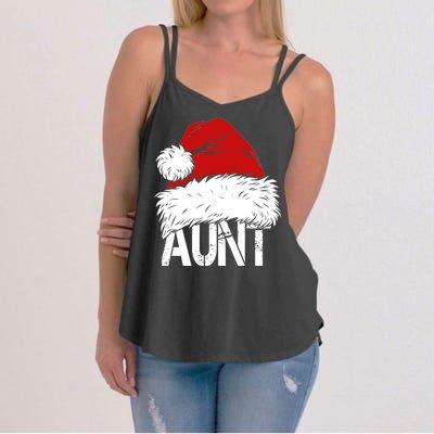 Christmas Hat Santa Aunt Women's Strappy Tank