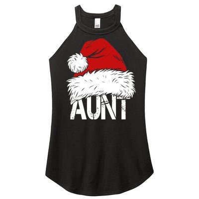 Christmas Hat Santa Aunt Women's Perfect Tri Rocker Tank