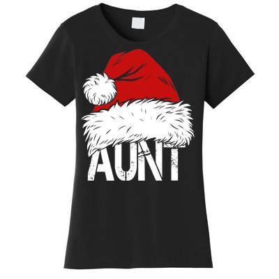 Christmas Hat Santa Aunt Women's T-Shirt