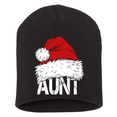 Christmas Hat Santa Aunt Short Acrylic Beanie