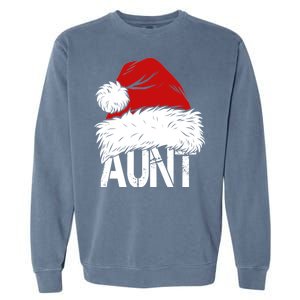 Christmas Hat Santa Aunt Garment-Dyed Sweatshirt