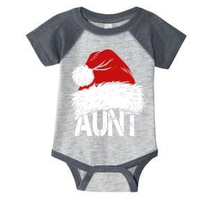 Christmas Hat Santa Aunt Infant Baby Jersey Bodysuit