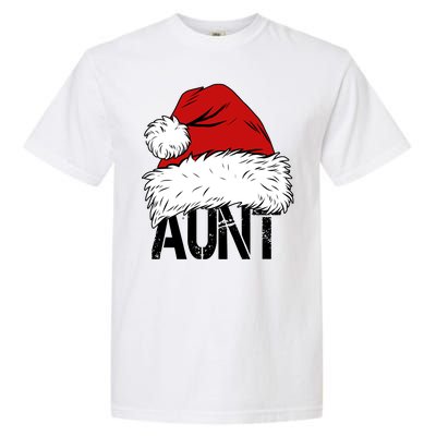 Christmas Hat Santa Aunt Garment-Dyed Heavyweight T-Shirt