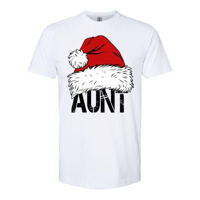 Christmas Hat Santa Aunt Softstyle CVC T-Shirt