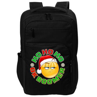 Christmas HO HO HO Ok Boomer Impact Tech Backpack