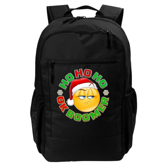 Christmas HO HO HO Ok Boomer Daily Commute Backpack