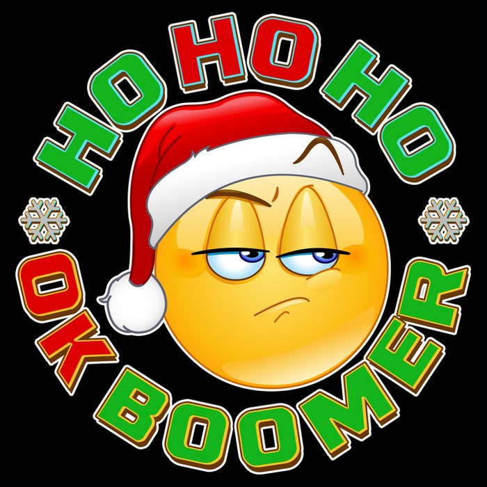 Christmas HO HO HO Ok Boomer Polo